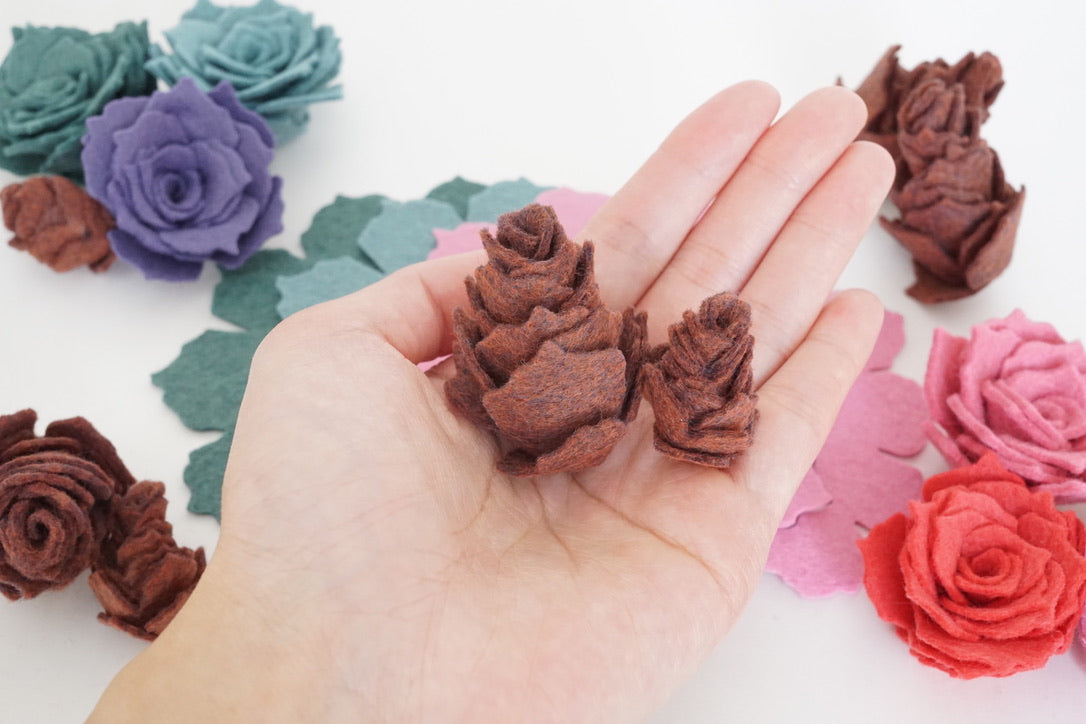 diy felt pinecone die cuts