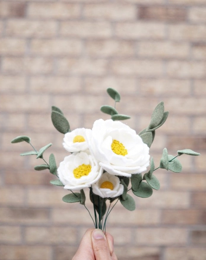 Felt Peony Bouquet PDF Tutorial