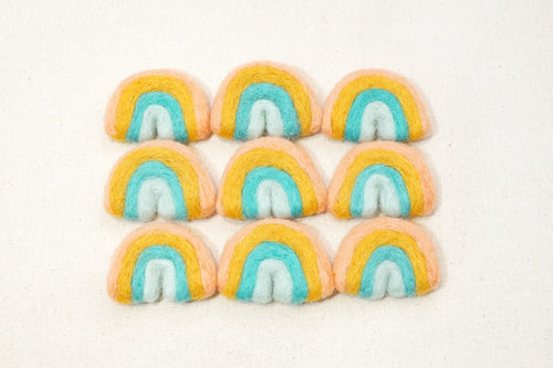 Mini Felt Rainbows - Cotton Candy
