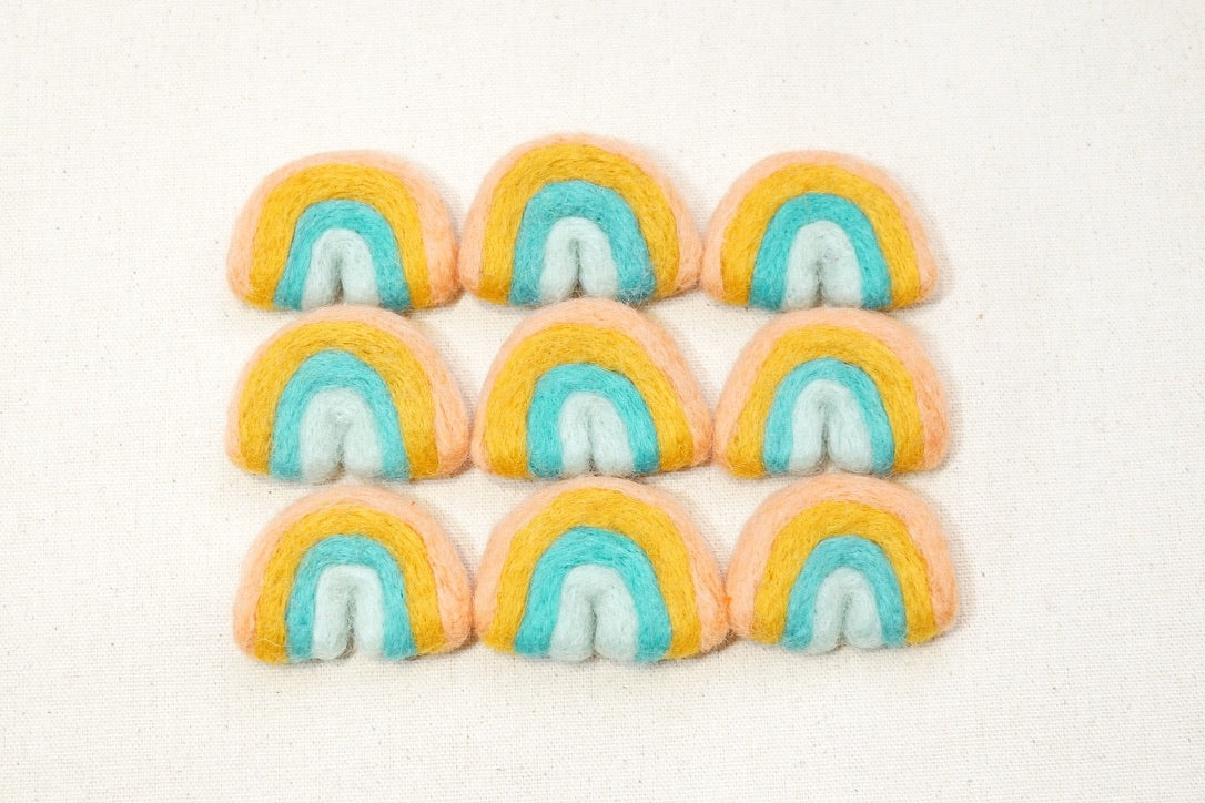 Mini Felt Rainbows - Cotton Candy