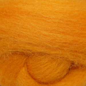 Tangerine Corriedale Wool Roving