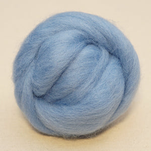 Robin's egg blue Corriedale Wool Roving