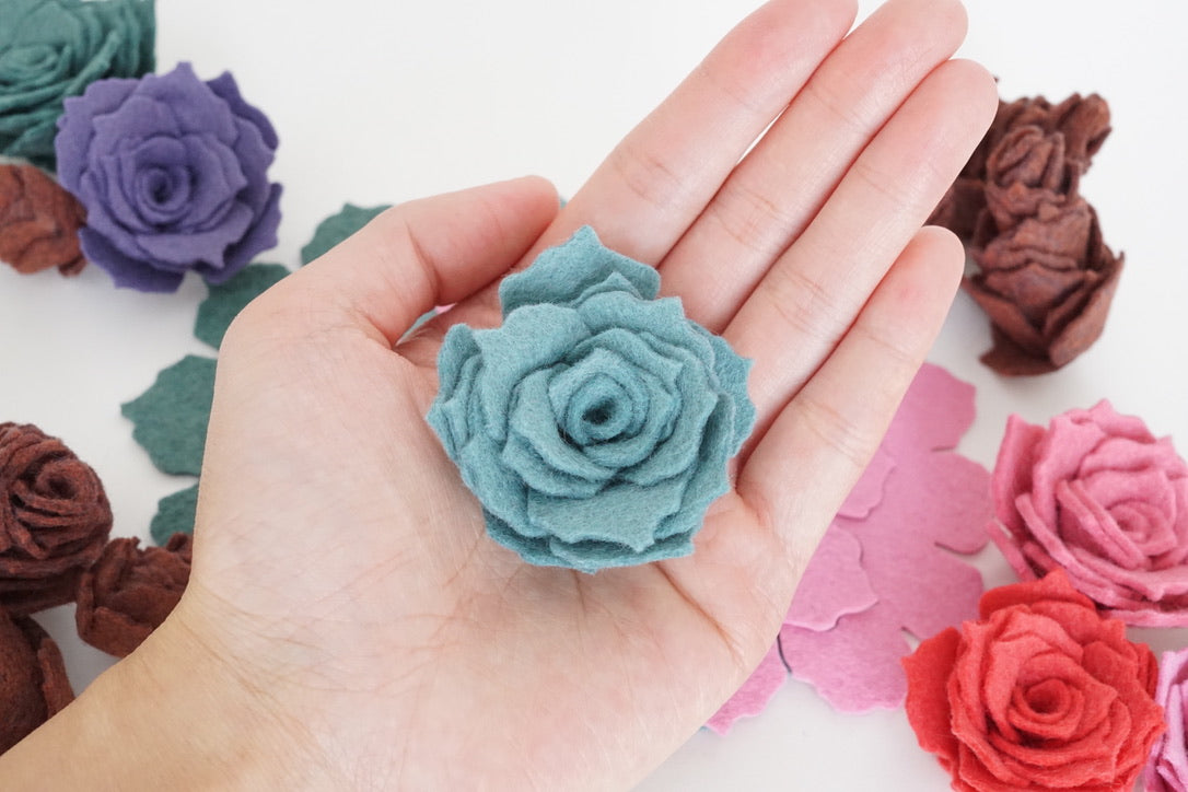 diy felt succulent die cuts