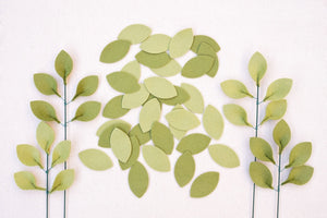 diy felt flowers and leaves