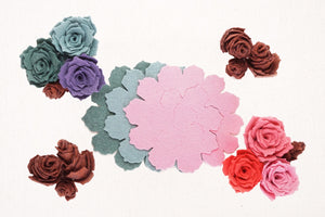 diy felt succulent pinecone die cuts