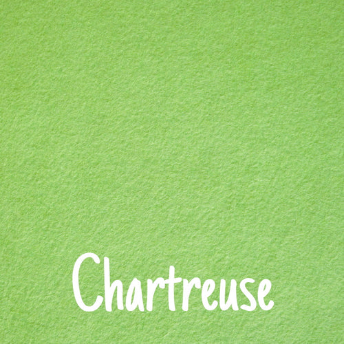 chartreuse wool blend felt