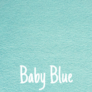 baby blue wool blend felt