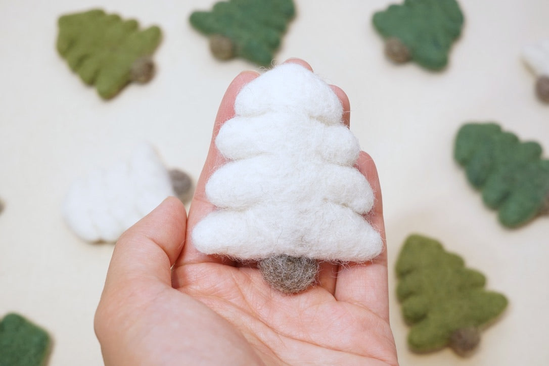 Felt Trees - White