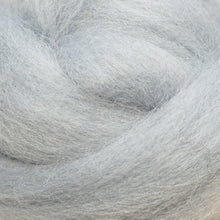 Load image into Gallery viewer, fog gray Corriedale Wool Roving