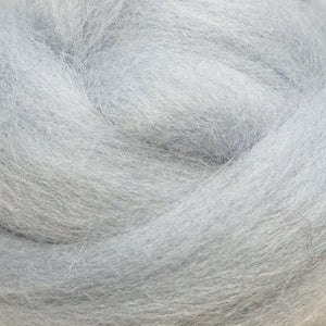 fog gray Corriedale Wool Roving