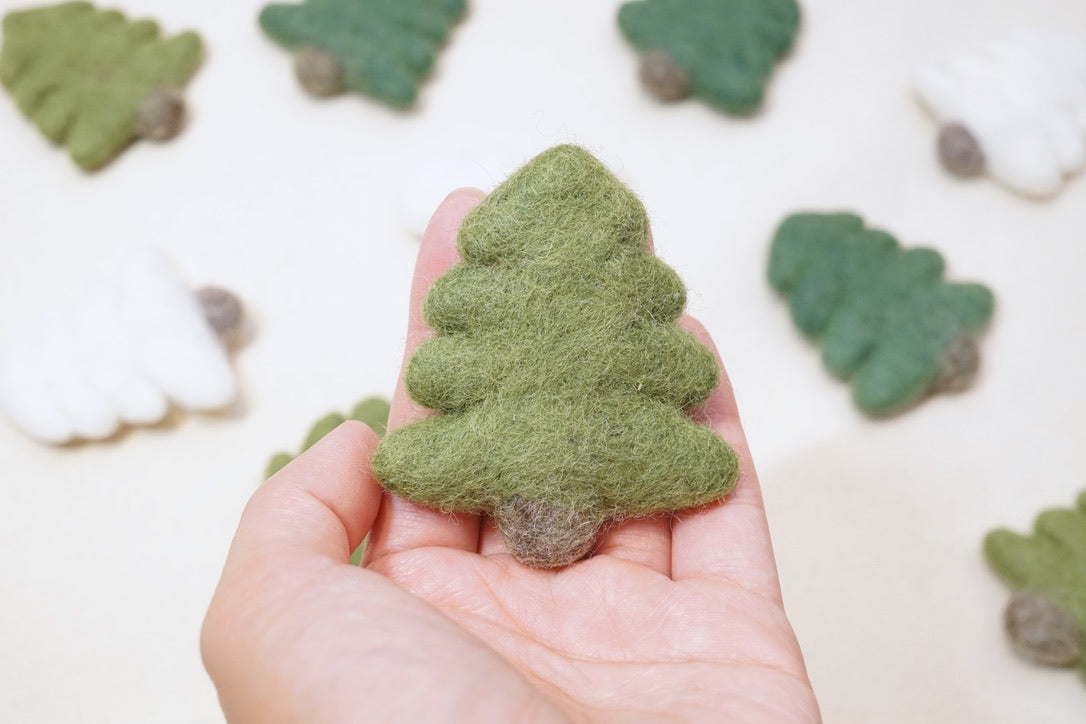 Felt Trees - Olive