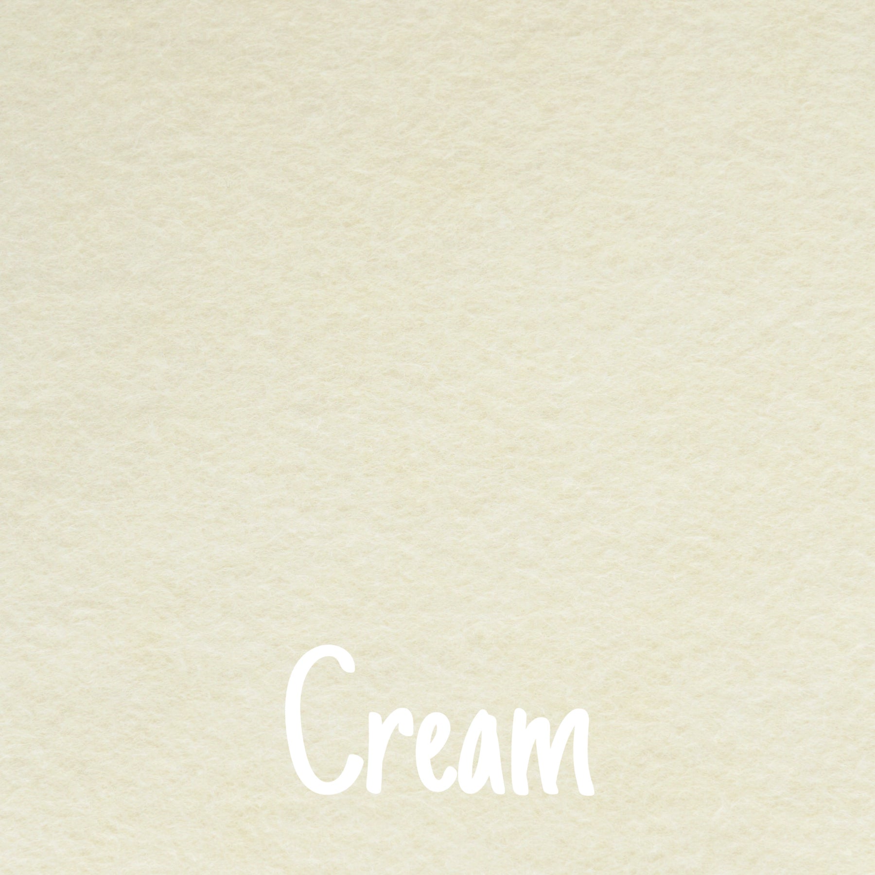cream wool blend felt