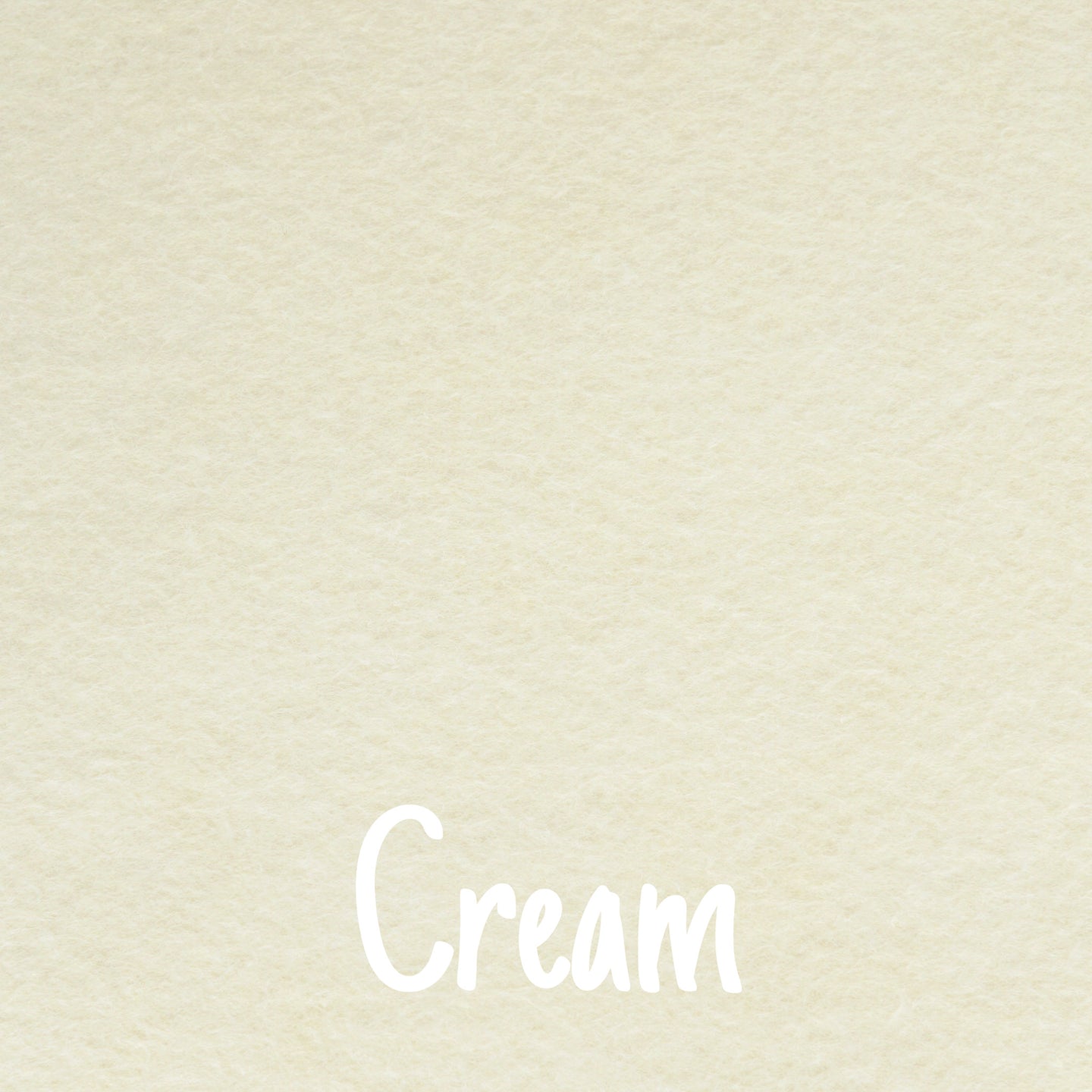 cream wool blend felt