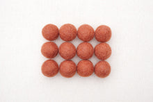 Load image into Gallery viewer, Terracotta Brown Wool Felt Balls - 10mm, 20mm, 25mm