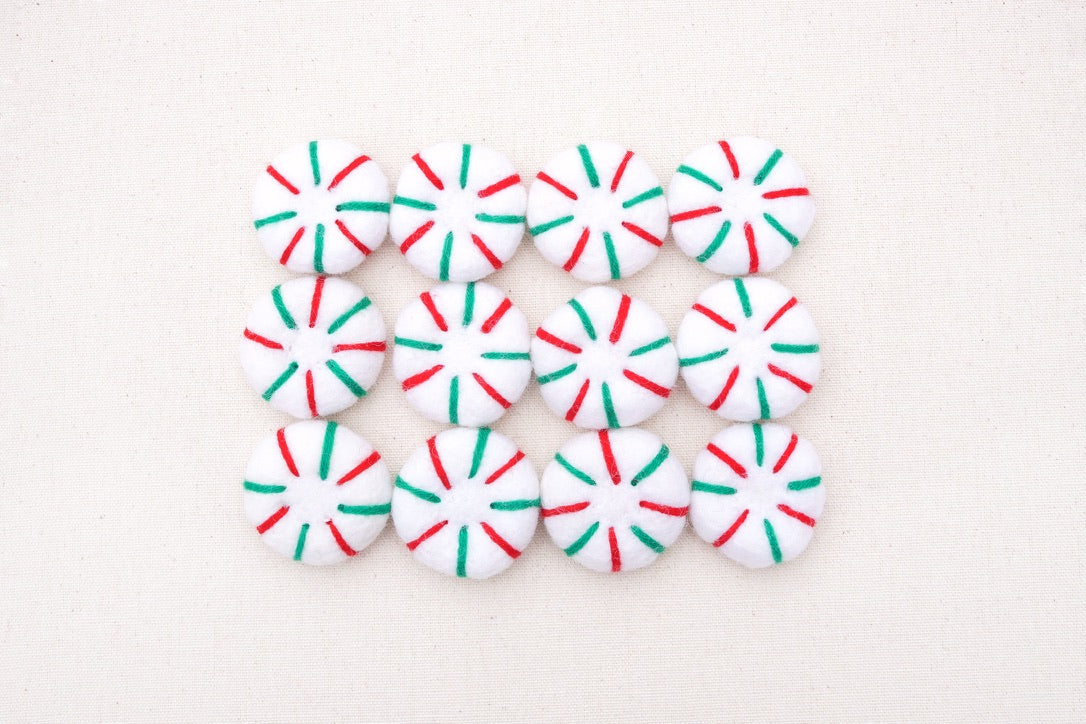 felt peppermint candy