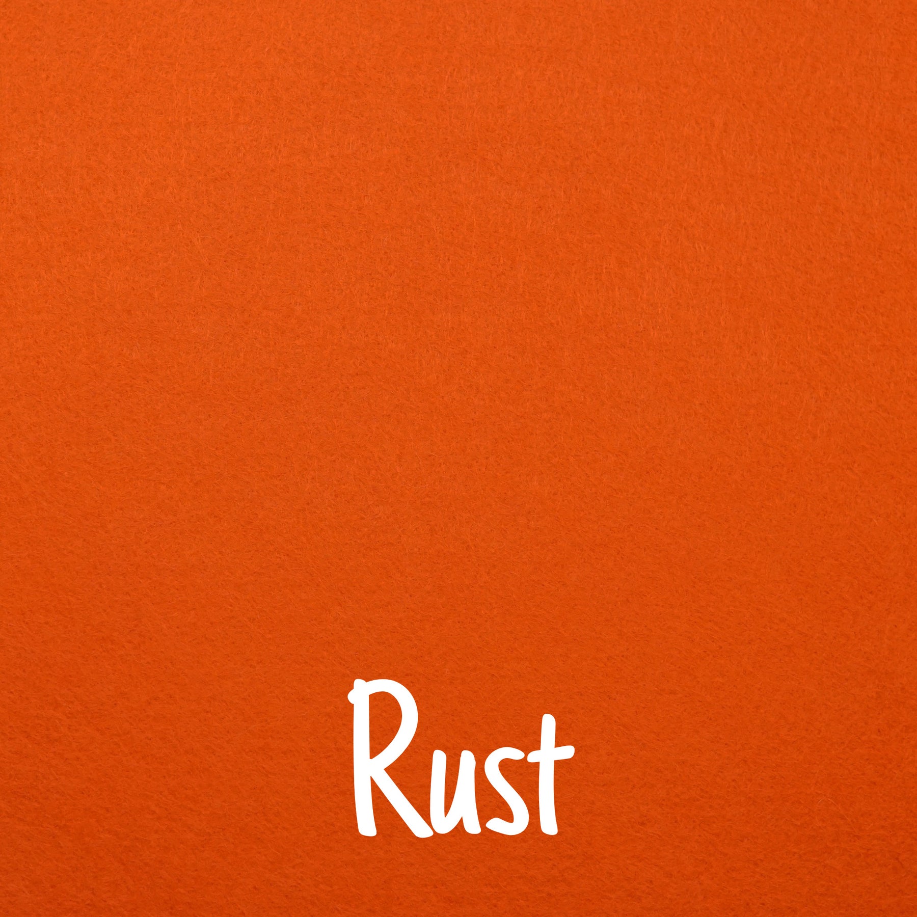Rust Wool Blend Felt