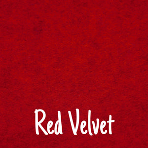 Red Velvet Wool Blend Felt