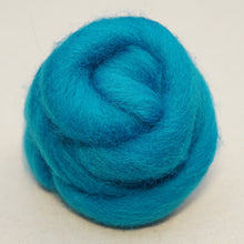 Load image into Gallery viewer, Turquoise Corriedale Wool Roving