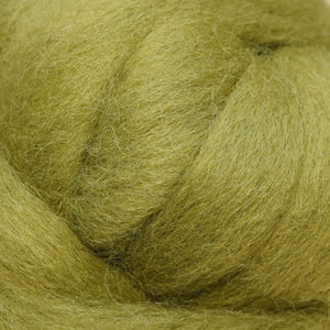 fern green Corriedale Wool Roving