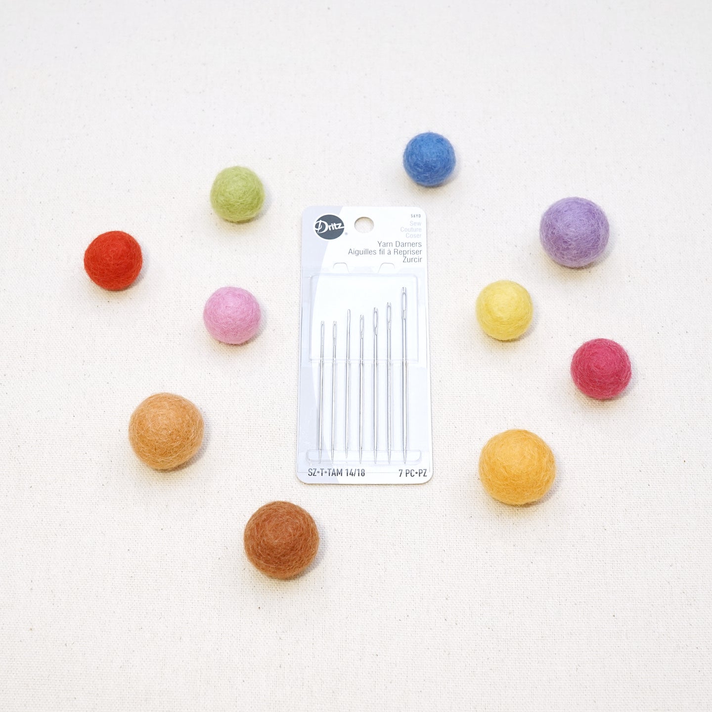dritz yarn darners, needles for felt balls
