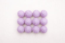 Load image into Gallery viewer, Lilac Wool Felt Balls - 10mm, 20mm, 25mm