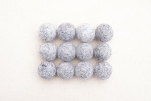 Stone Wool Felt Balls - 10mm, 20mm, 25mm