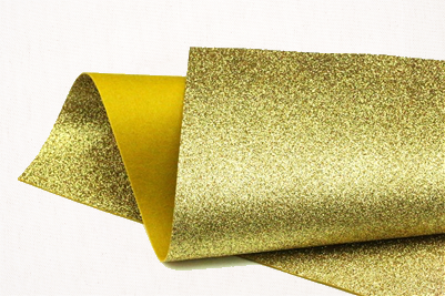 glitter gold felt