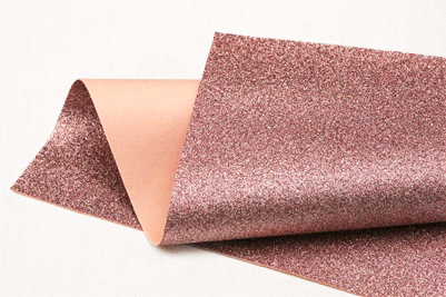 Rose pink glitter felt