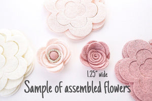 rolled rose die cuts diy