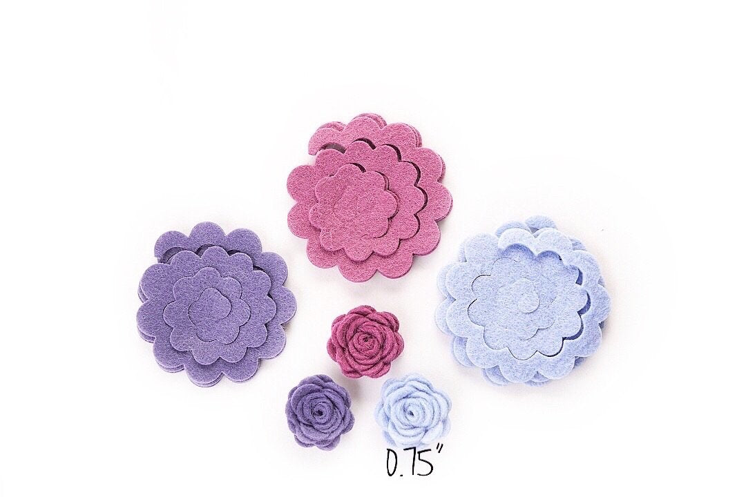 mini rolled rose die cuts diy