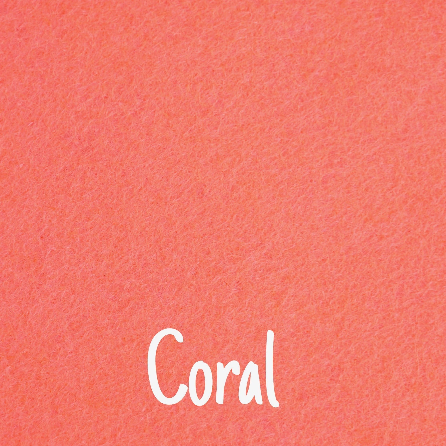 coral wool blend felt