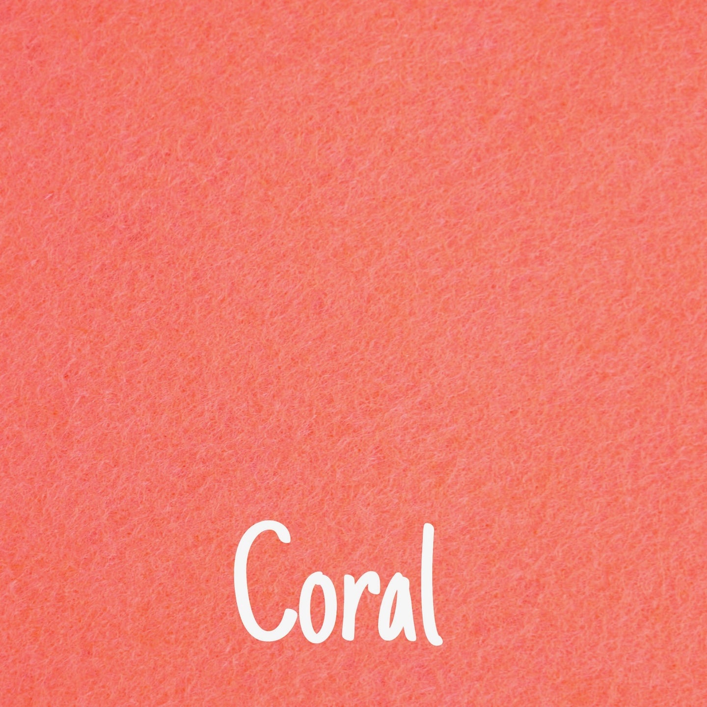 coral wool blend felt