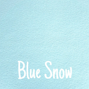 Blue Snow Wool Blend Felt
