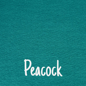 Peacock Wool Blend Felt