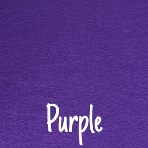 Purple Wool Blend Felt