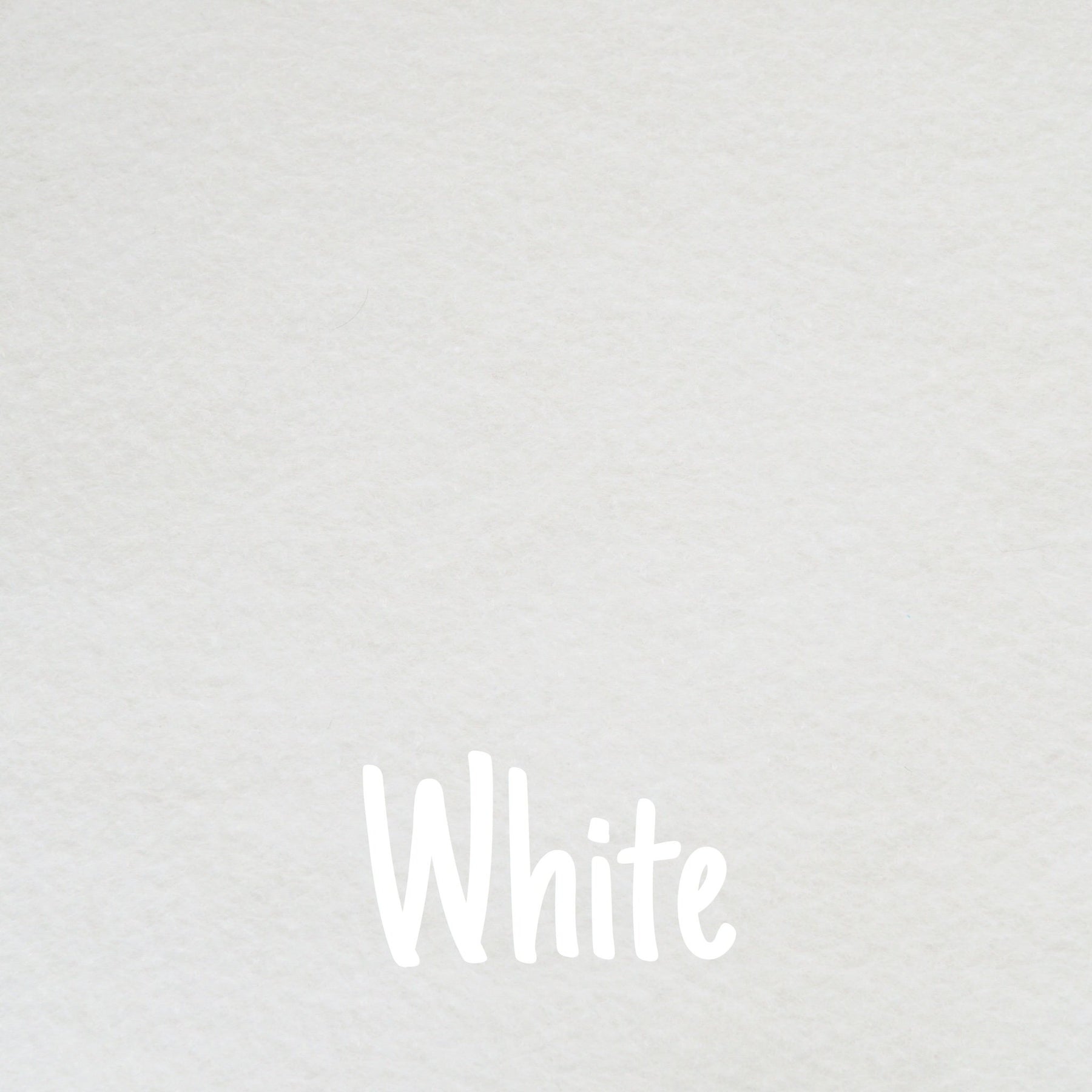 White Wool Blend Felt