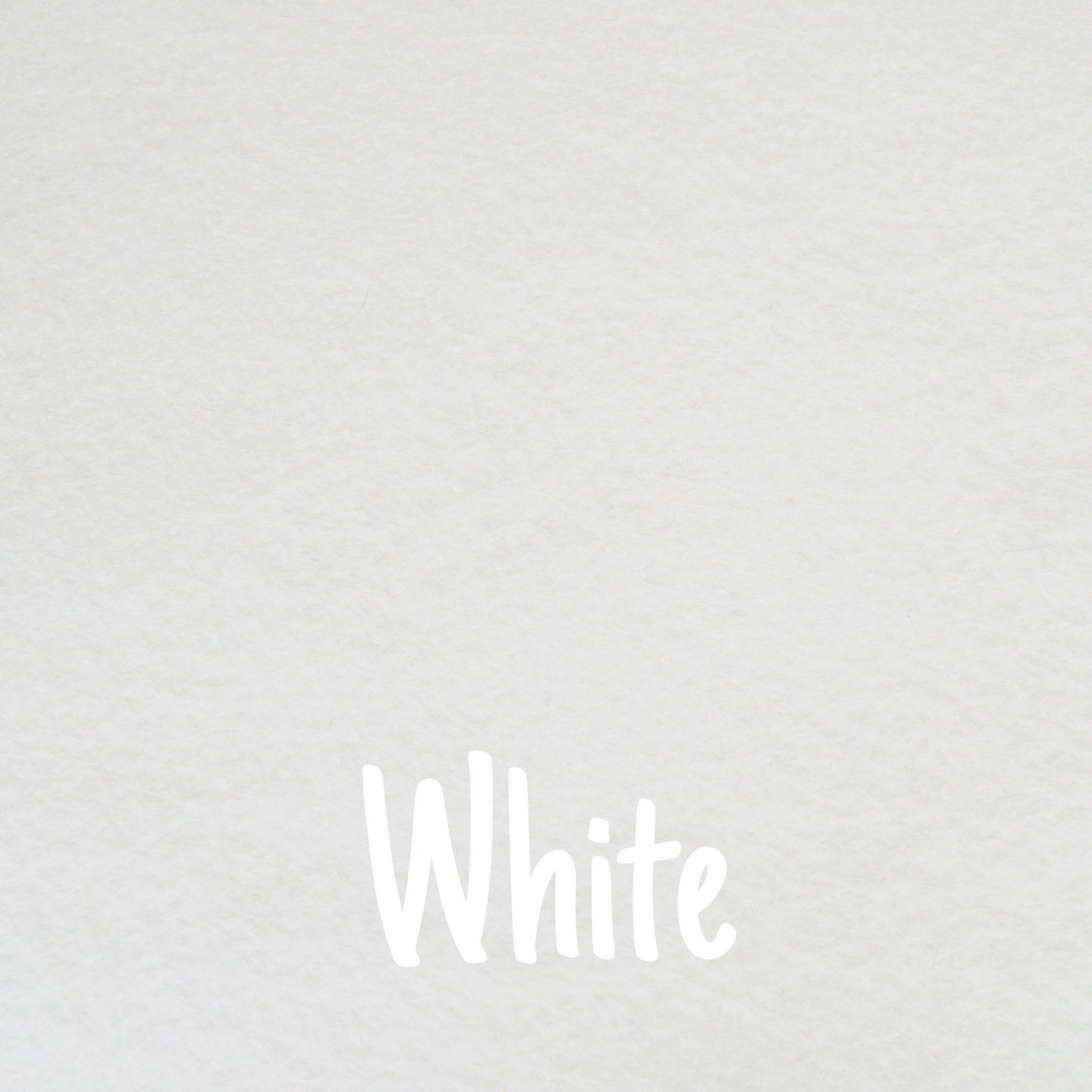White Wool Blend Felt