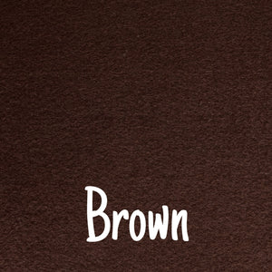 Brown Wool Blend Felt