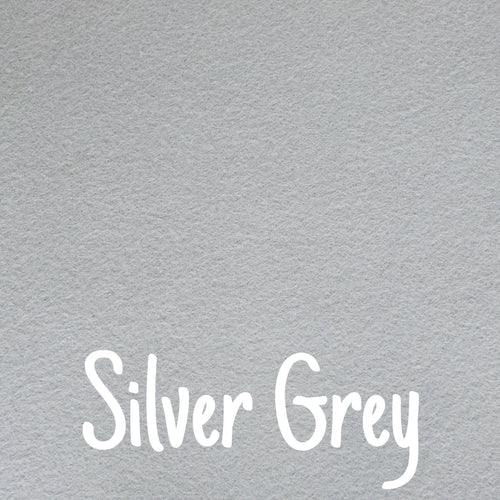 Silver Grey Wool Blend Felt