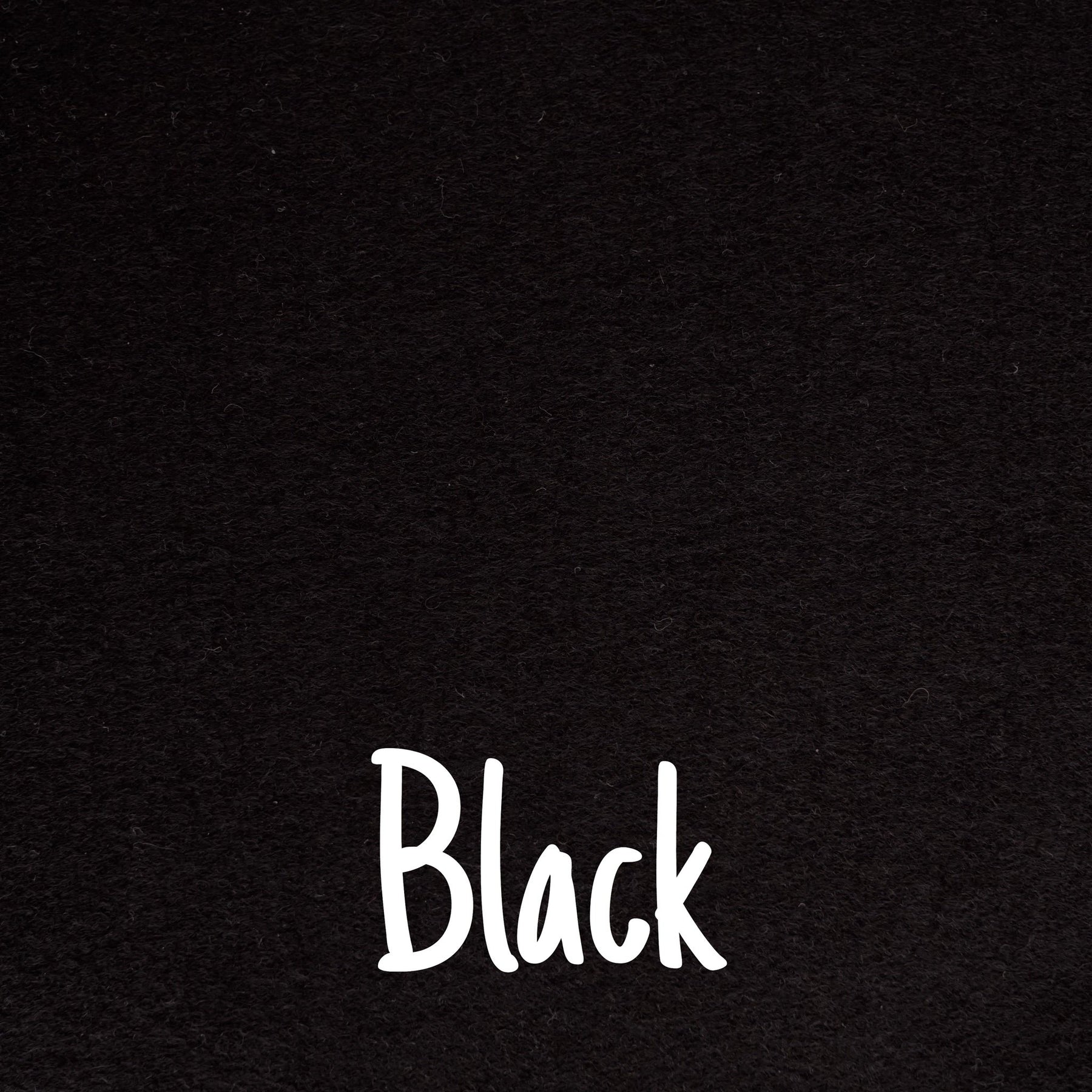 Black Wool Blend Felt
