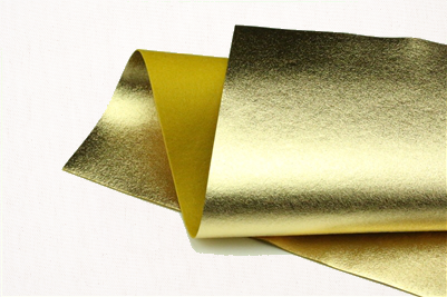 brushed metallic gold felt