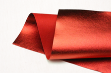 Load image into Gallery viewer, red brushed metallic felt