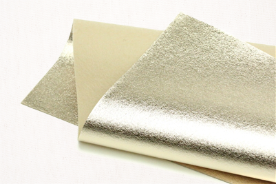 brushed metallic light gold felt