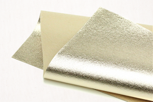 brushed metallic light gold felt