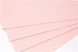 White Dots on Pink Skin Felt