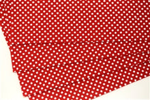 Load image into Gallery viewer, White Dots on Red Felt