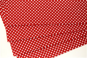 White Dots on Red Felt