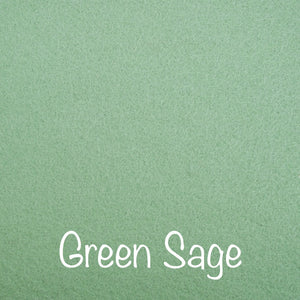 Green sage 100% wool felt