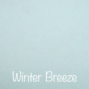 winter breeze, light blue 100% wool felt