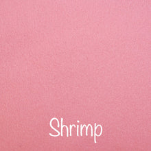 Load image into Gallery viewer, shrimp, pink 100% wool felt